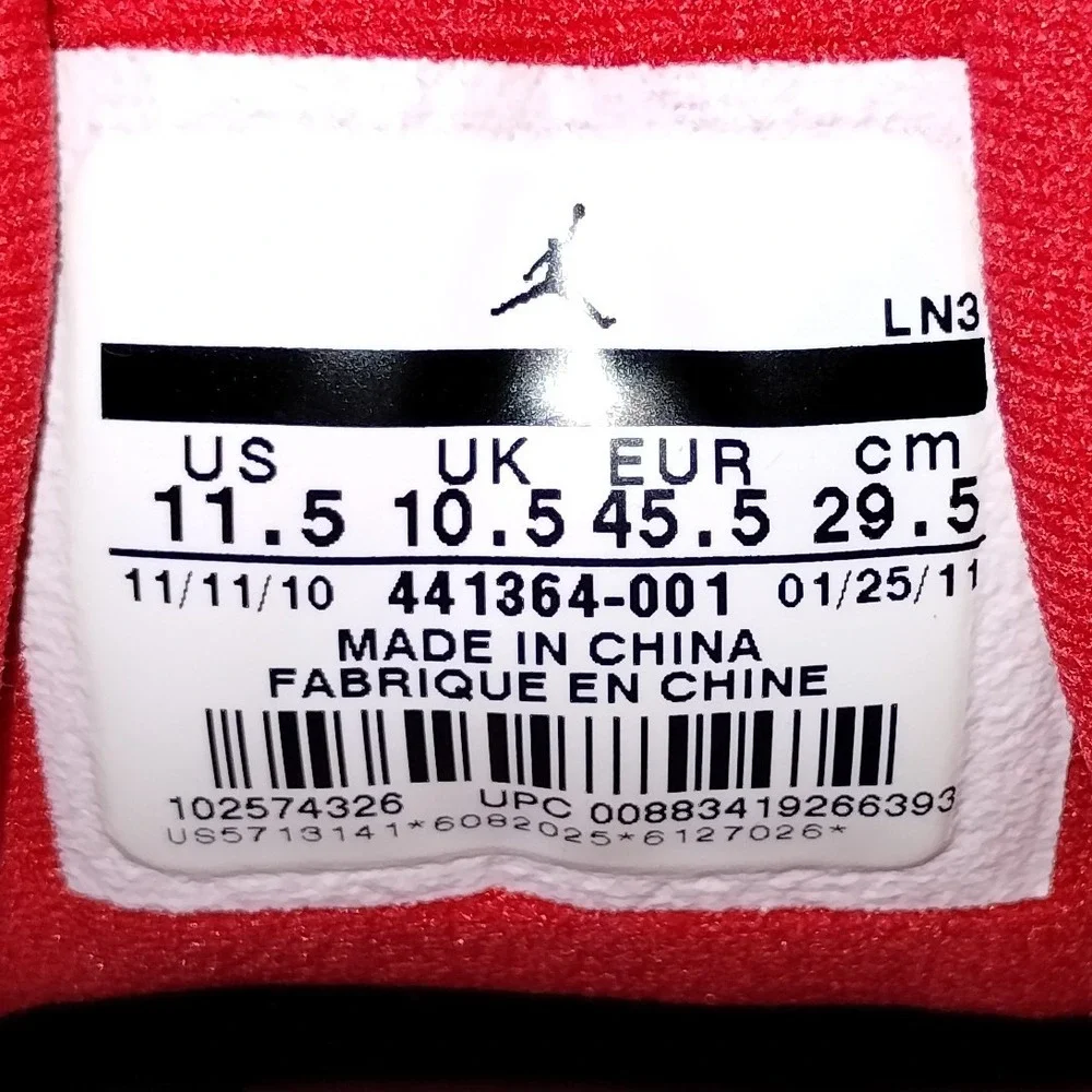 Jordan CMFT Viz Air 13 'Bred' Athletic Sneakers‎ Mens Size 11.5 Rare Vintage